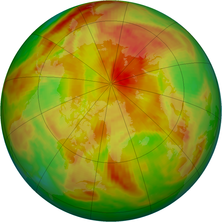 Arctic ozone map for 03 May 1991